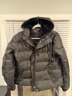 Reitmans Black Faux-Fur Trim Quilted Jacket
